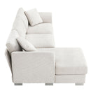 Modern Cloud Sectional Sofa L Shaped Luxury Couch Set With 2 Free Pillows 4 Seat With Oversized Chaise by HouseOfZazla