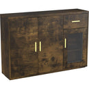 2401Wood Storage Cabinet, Modern Accent Buffet Cabinet, Free Standing Sideboard and Buffet Storage with Door Buffet Sideboard for Bedroom, Living Room, Kitchen or Hallway