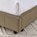 Upholstered Bed Frame With Tufted Backrest And Armrests by HouseOfZazla