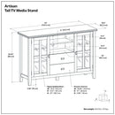 Artisan - Handcrafted, Tall TV Media Stand