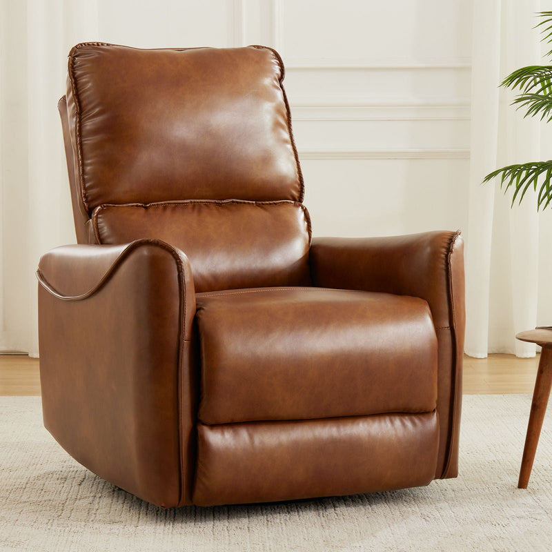 Electric Recliner Chair With Rocker And Swivel Function - Brown, photo 2 of 9