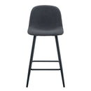 Modern Bar Chair Rounded Backrest (Set of 2) by HouseOfZazla