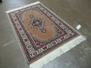 3' X 4' Vintage Handmade Turkish Kayseri Wool Cotton Rug Carpet Camel Hair Nice