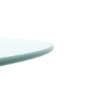 20" Inch Round Tempered Glass Table Top Clear Glass 1/4" Inch Thick Round Polished Edge