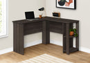 L-Shaped Corner Computer Desk with Storage Shelves by HouseOfZazla