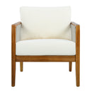 Outdoor Club Chair (Set of 1) - Acacia Wood Frame with Rope Back by HouseOfZazla