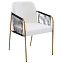 Modern Glam Upholstered Dining Chairs (Set of 2) by HouseOfZazla
