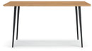 Gretlynn - Rectangular Dining Room Table - Black / Natural