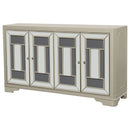 Adriane - 4 Door Accent Cabinet - Champagne by HouseOfZazla