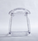 Dining Chair, Plastic Seat, Welding Chair (Set of 4) - Transparent by HouseOfZazla