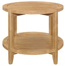 Isbell - Round Table With Storage Shelf