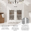 Modern Bathroom Vanity With Tempered Glass Doors by HouseOfZazla