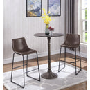 Armless Bar Stool (Set of 2) - Brown by HouseOfZazla