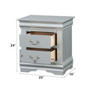 Louis Philippe III - Sleek Design Nightstand by Unique Piece Furniture
