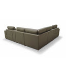 Upholstered Large Arms Sectional With Recliner Seats