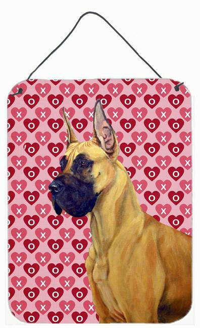 Great Dane Hearts Love and Valentine's Day Portrait Wall or Door Hanging Prints