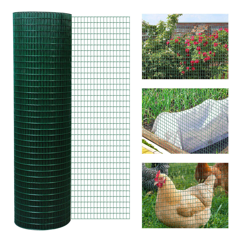 98' L x 35.5" H Hardware Cloth, 1/2 x 1 Inch Wire Mesh Fence Netting Roll for Aviary, Chicken Coop, Rabbit Hutch, Animal, Garden Protection