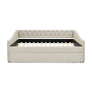 Upholstered Daybed With USB Charging & Pull Out Bed by HouseOfZazla