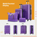 2 Piece Luggage Set With Bags Expanable Spinner Wheels ABS Lightweight Suitcase With Tsa Lock 20" / 24" by HouseOfZazla