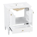 Freestanding Vanity With 1 Drawer & 2 Soft Close Doors With Door Mounted Storage by HouseOfZazla