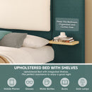 Queen Size Upholstered Platform Bed with Panel