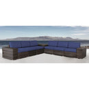 Elegant Outdoor Rattan Wicker 6 Person Seating Group With Cushions by HouseOfZazla