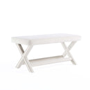 Abigail - Accent Bench With Piped Cushion by HouseOfZazla