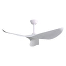 Indoor Ceiling Fan Without Light, 6 Speeds Reversible DC Motor, 3 ABS Blade Ceiling Fan White For Bedroom - White by Unique Piece Furniture