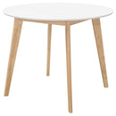 Round Dining Table - White by HouseOfZazla