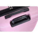 3 Piece Luggage Sets PC Lightweight & Durable Expandable Suitcase with Two Hooks, Double Spinner Wheels, TSA Lock, (21/25/29) Pink