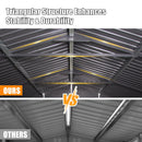 12x25FT Outdoor Metal Garage Shed, Extra Large Metal Carport by HouseOfZazla