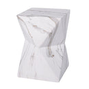Modern Geometric MGO Side Table - Hourglass Accent Table