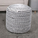 River - Handcrafted Cylindrical Pouf Water Resistant Fabric by Unique Piece Furniture