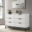 Taraval - 6 Drawer Bedroom Dresser - White by HouseOfZazla
