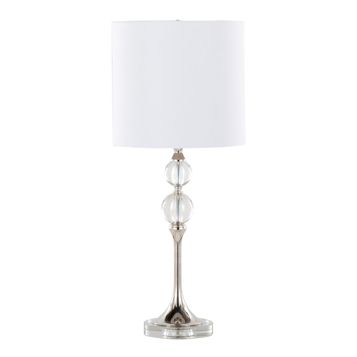 26" Contemporary Crystal Table Lamp, photo 3 of 8