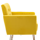 Accent Chair, leisure single sofa with Rose Golden feet