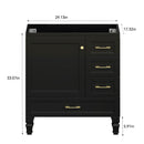 30" Black Bathroom Vanity by HouseOfZazla