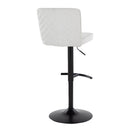 Henry - Contemporary Adjustable Barstool & Swivel With Rounded T Footrest (Set of 2) by HouseOfZazla
