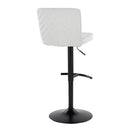 Henry - Contemporary Adjustable Barstool & Swivel With Rounded T Footrest (Set of 2) by HouseOfZazla