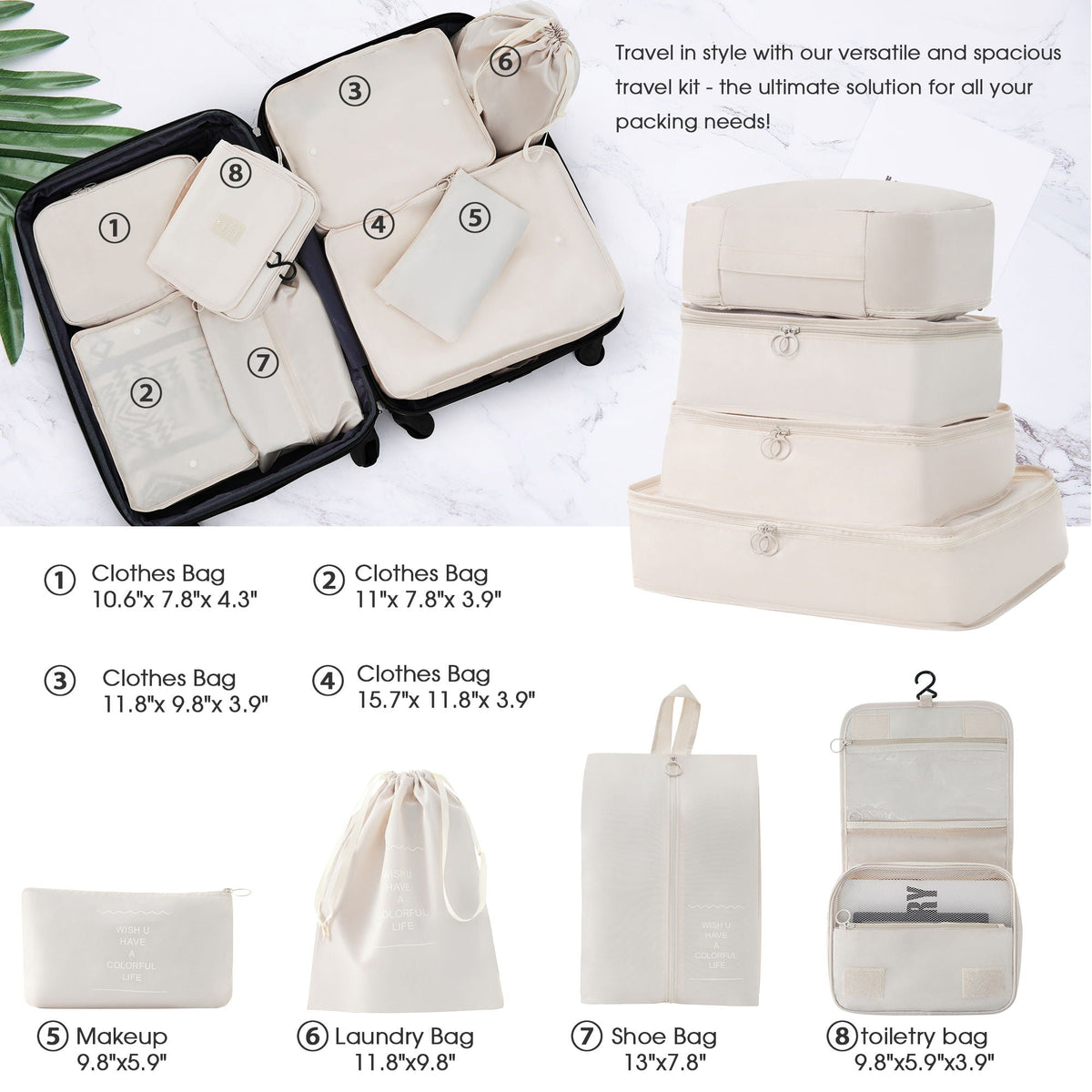 Hardshell Luggage Sets 4 Pieces + Bag Spinner Suitcase With Tsa Lock Lightweight - 16" / 20" / 24" / 28" Luggages, photo 8 of 40