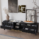Media Console With 4 Drawers And Cable Management by Unique Piece Furniture