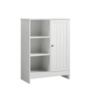 Classic Freestanding Bathroom And Kitchen Storage Cabinet With Adjustable Shelves - White by HouseOfZazla