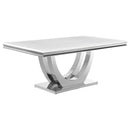 Kerwin - 5 Piece Rectangular Dining Table Set With Upholstered Chairs - Cream White by HouseOfZazla