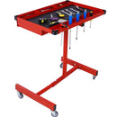 Adjustable Tear Down Work Table With Drawer For Garages, Repair Shops, And Diy, Portable, (4) 2.5" Swivel Casters, 220 Pound Capacity, Rubber Corners, Heavy Duty Steel by HouseOfZazla