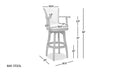 Williams - Swivel Bar Stool With Armrests by HouseOfZazla