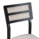 5-Piece Multifunctional Dining Table Set, Farmhouse Dining Set with Extendable Round Table,Two Small Drawers and 4 Upholstered Dining Chairs for Kitchen and Dining Room (Black)