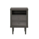 Nystrom Mid Century Modern 2 Drawer Nightstand by HouseOfZazla