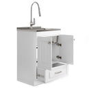 Lawrence - Laundry Cabinet With Faucet And Stainless Steel Sink by Unique Piece Furniture