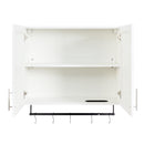 Bathroom Wall Cabinet with Adjustable Shelf, Towel Bar, and 5 Hooks by HouseOfZazla