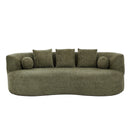 90 in. Curved Modern Boucle Sofa